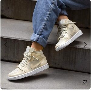 Nike Air Jordan’s Lemon Yellow Mid Sneakers